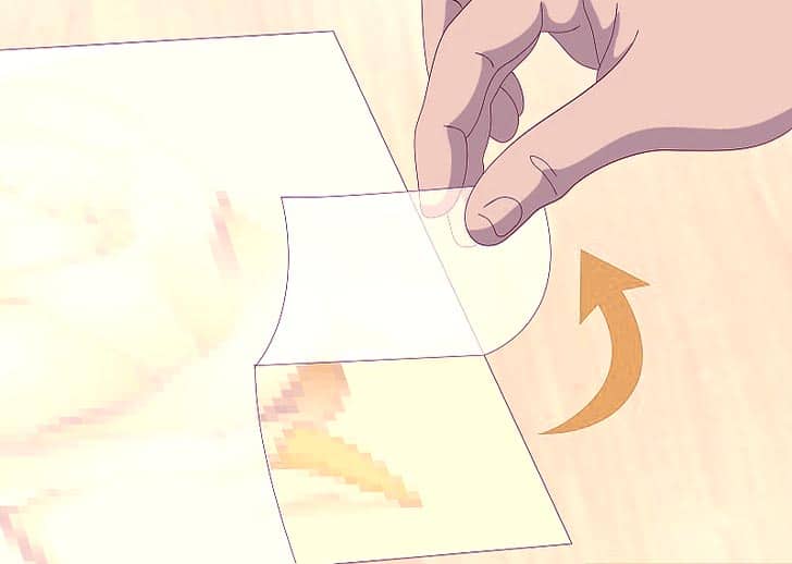 Peel of the covering