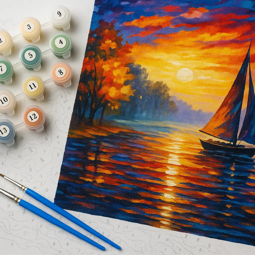 Sunset Landscape in Progress copy