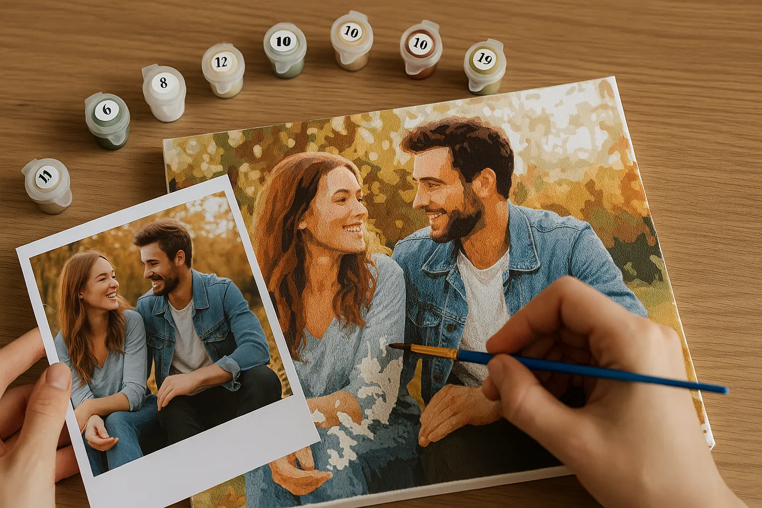 Dein Foto als Kunstwerk: Malen nach Zahlen personalisiert