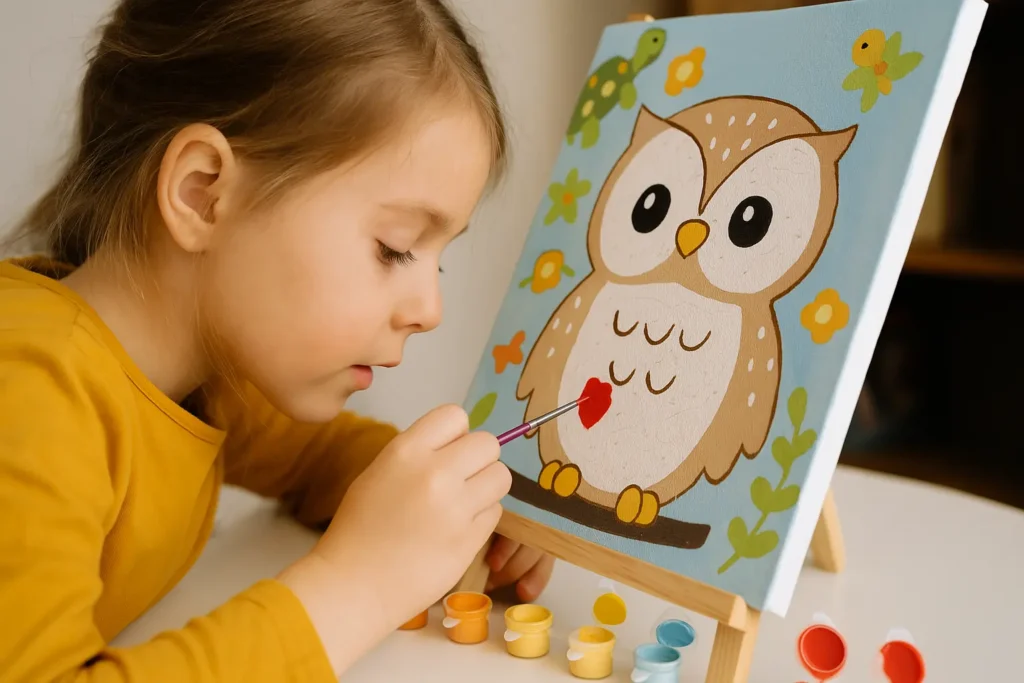 Was ist Malen nach Zahlen für Kinder?