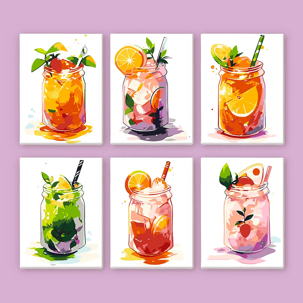 Bunte Sommergetränke