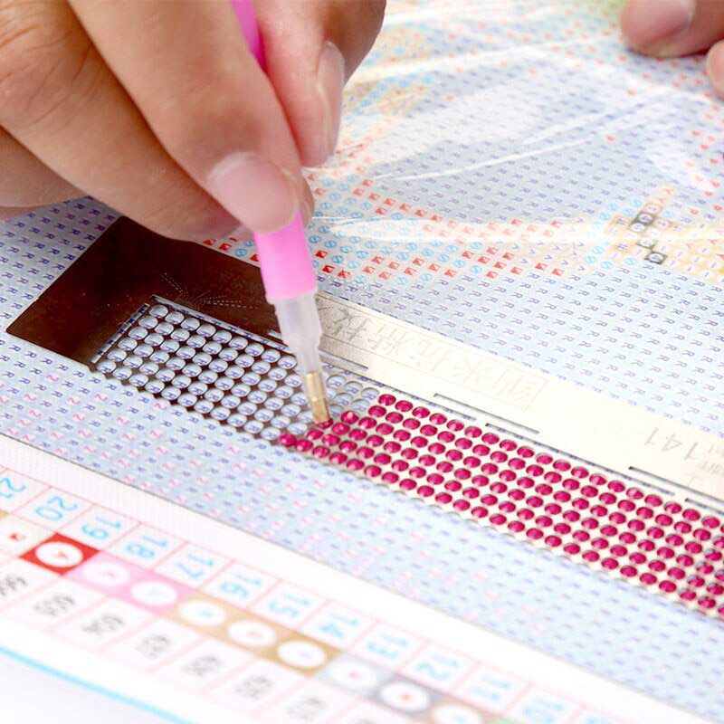 Diamond Painting Liniaal - Ronde Steentjes